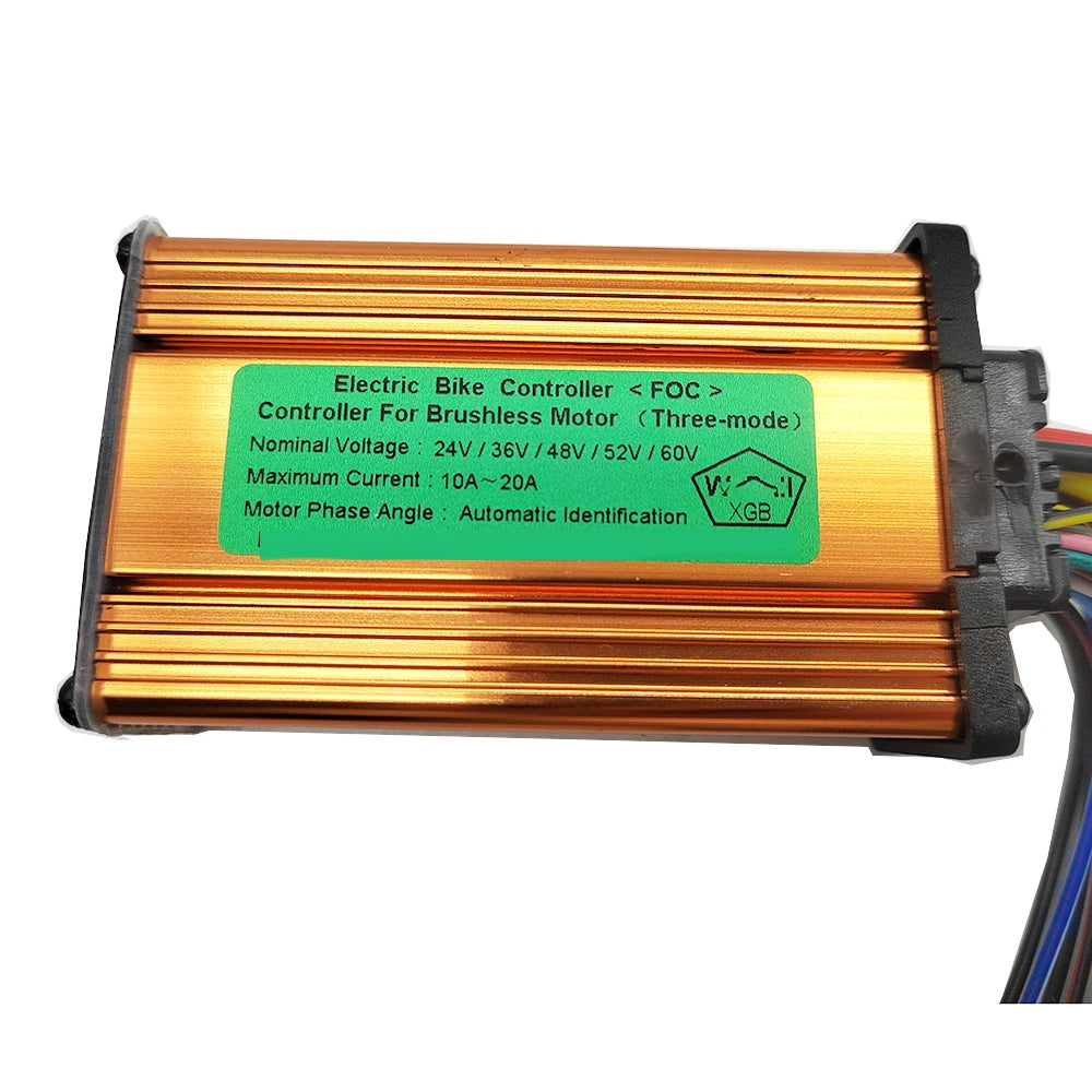 Electric Scooter Brushless Controller 24V 36V 48V with Twist Grip Throttle 250W 350W 12A 13A 15A 18A 20A for E-bike