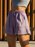Slim Waist Slim Fit Casual Home Versatile Sports Shorts 2026 Summer Women's Comfortable Loose Wide-legged Drawstring A Pants