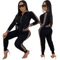 2023 Y2k Women's Sportswear Set Casual Elegant Maze Pattern Printed Fashion Spring Autumn Women's Office Two Piece Set New