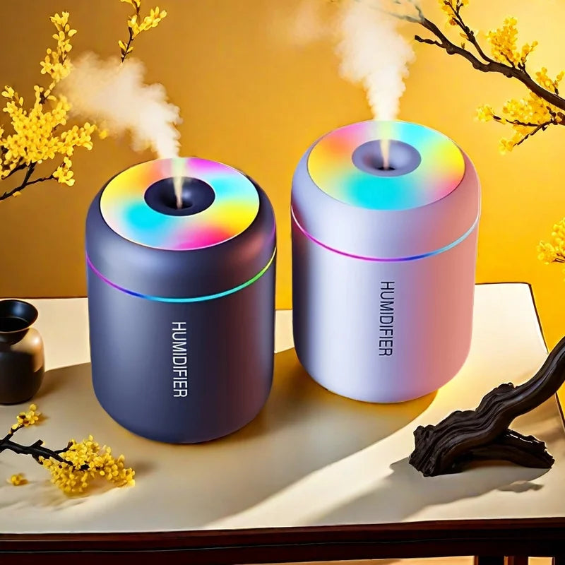 Air Humidifier Aromatic Diffuser Aromatherapy Spray Lamp Suitable for Automotive Household Bedroom Colorful Atmosphere Lights