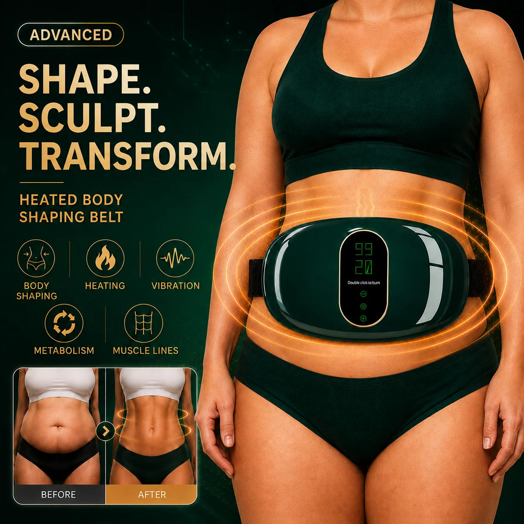 Slimming Machine for Women, Electric Abdominal Fat Burner, Anti-Cellulite Massage Belt, Body Shaping & Belly Fat Removal