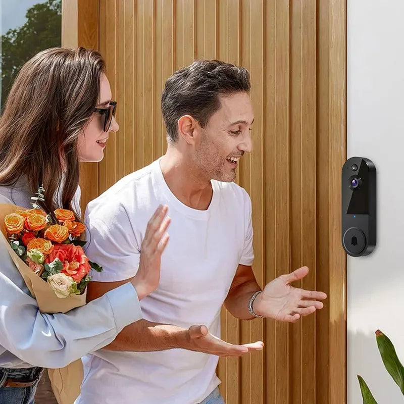 1080P Video Doorbell Camera 2-Ways Audio Wireless Doorbell WiFi Smart Door Bell Night Vision Intercom Doorbell Home Door Bells