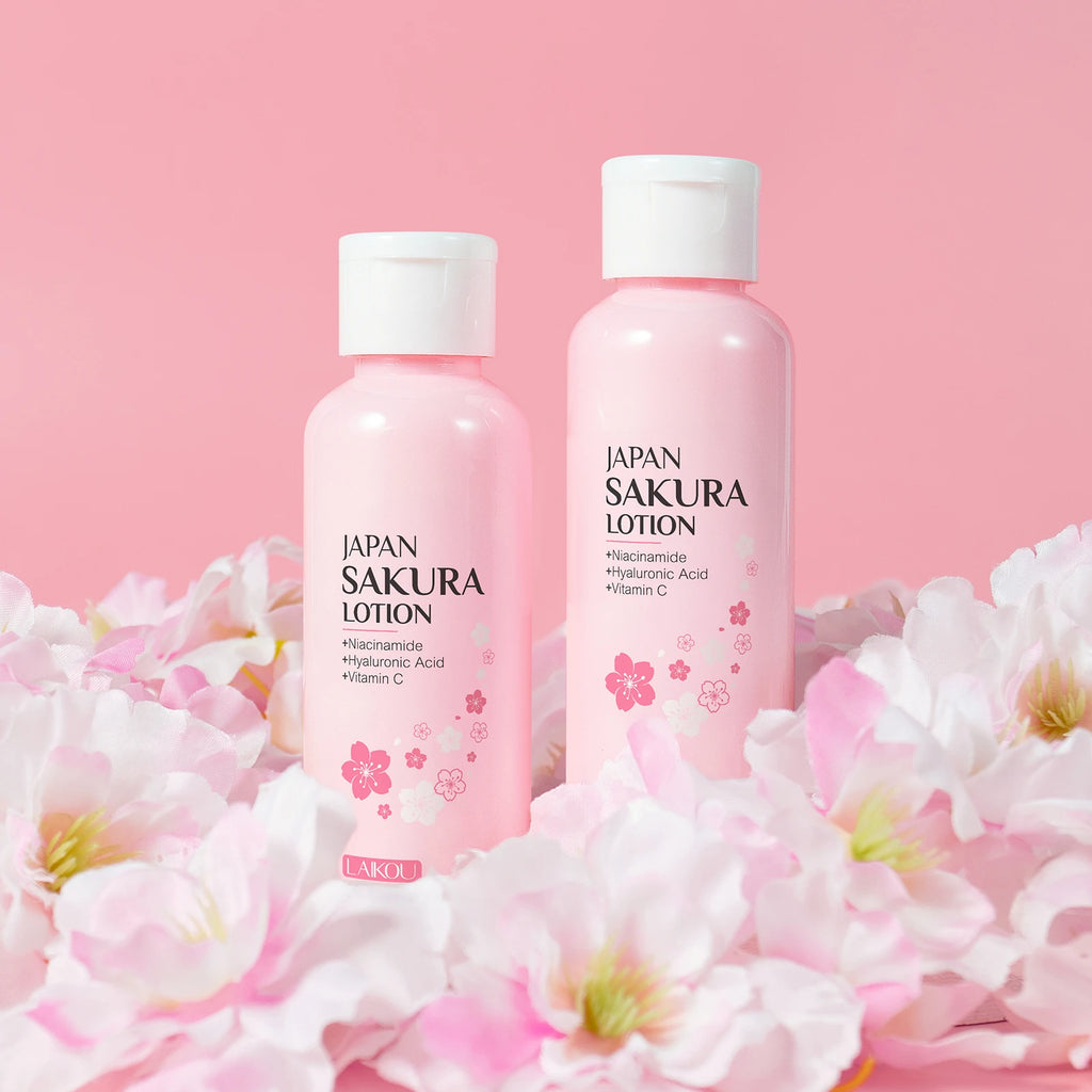 LAIKOU Japan Sakura Lotion 100ml Hydrating Smooth Fine Lines Radiant Skin Tone Daily Face Care