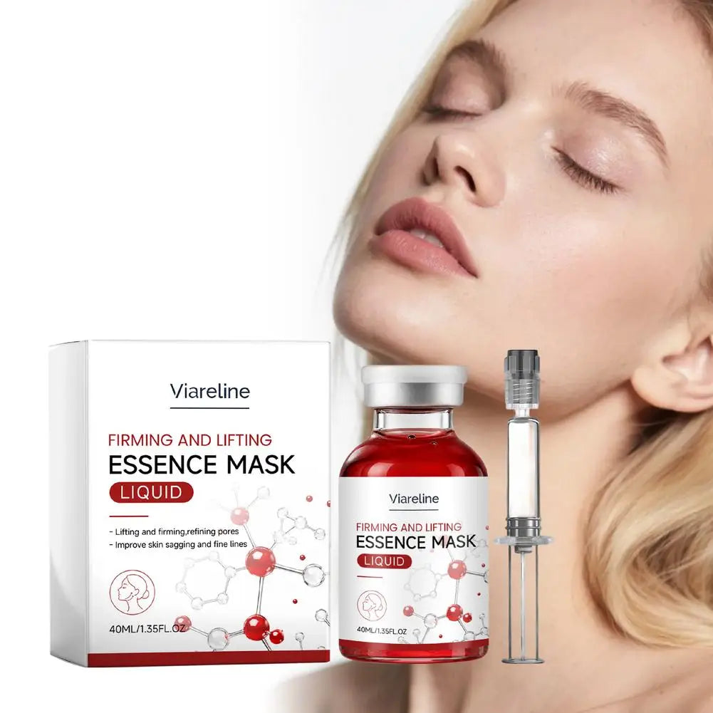 Lifting Firming Essence Mask Liquid 40ml Deep Hydrating Face Serum for Fine Lines & Sagging, Pore Minimizing Skin Care