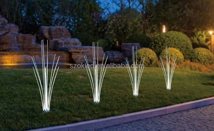 Theme Park Lighting Easy Installation Outdoor Waterproof PMMA Fiber Optic Reed Light