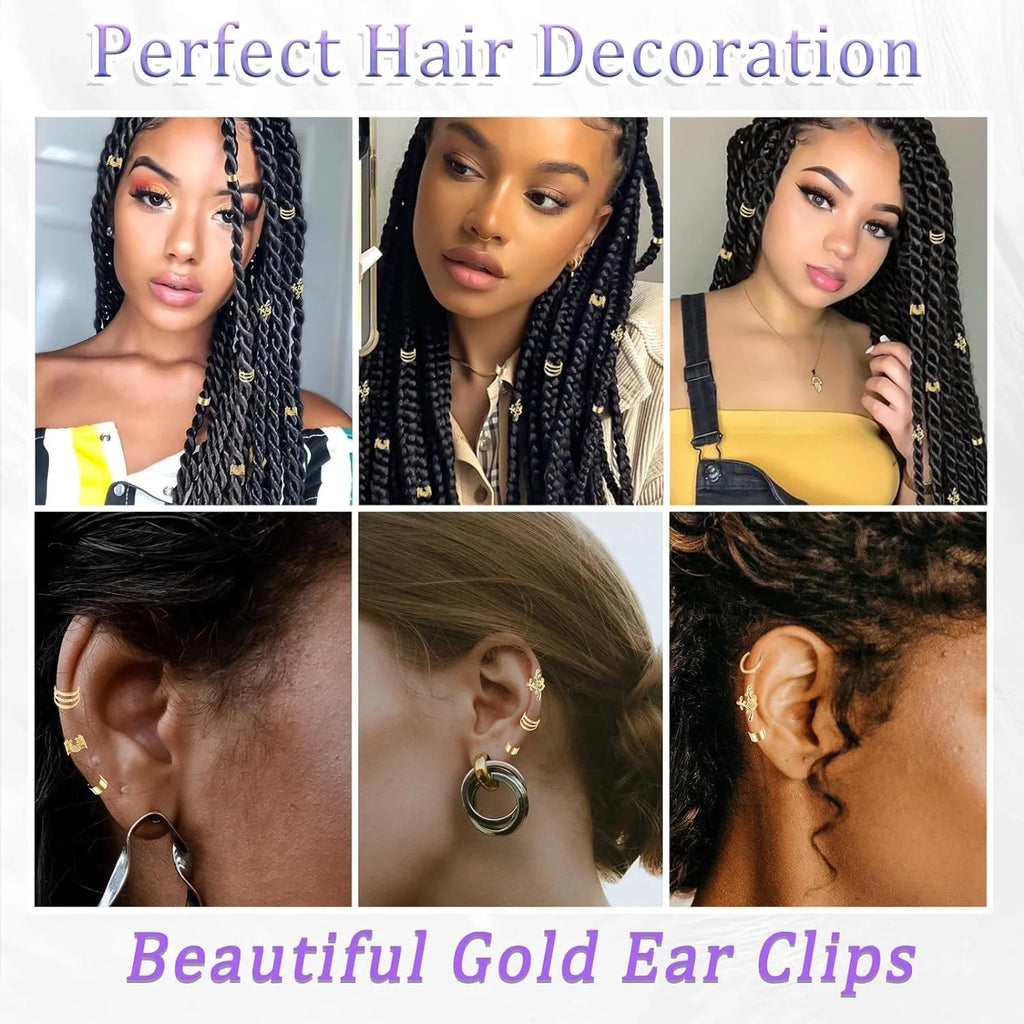 2024 New 40pcs Dreadlock Hair Beads - Stylish Alloy Hair Accessories Loc Hair Jewelry for Braids for Girls and Women