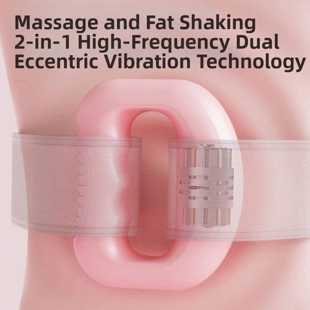 Ergonomic Electric Fascia Massage Ring Fat Burning with Belt Electric Body Slimming Machine Low Noise 5 Adjustable Speed