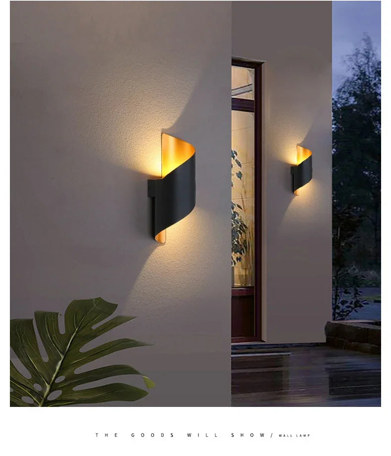 LED Wall Lamp 10W Indoor Wall Lights Waterproof Outdoor Modern Nordic Sconce Lamp Interior Wall Light Home Decor