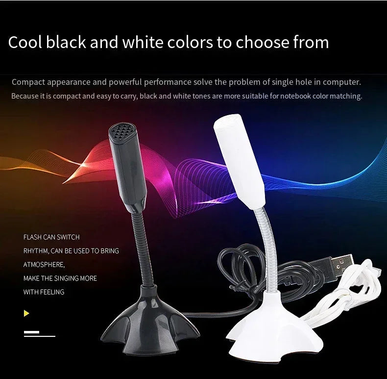 Professional USB Microphone Kit for Computer Laptop Adjustable Desktop Stand Gaming Mic for Streaming Podcast ASMR Discord Zoom