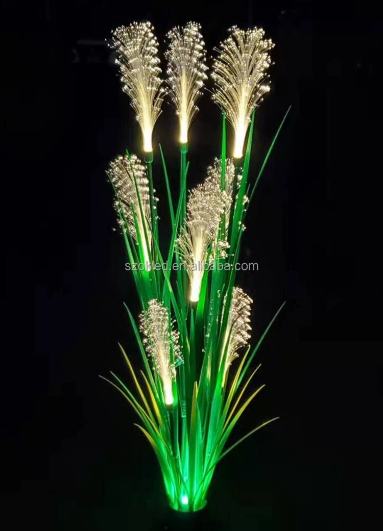 Theme Park Lighting Easy Installation Outdoor Waterproof PMMA Fiber Optic Reed Light
