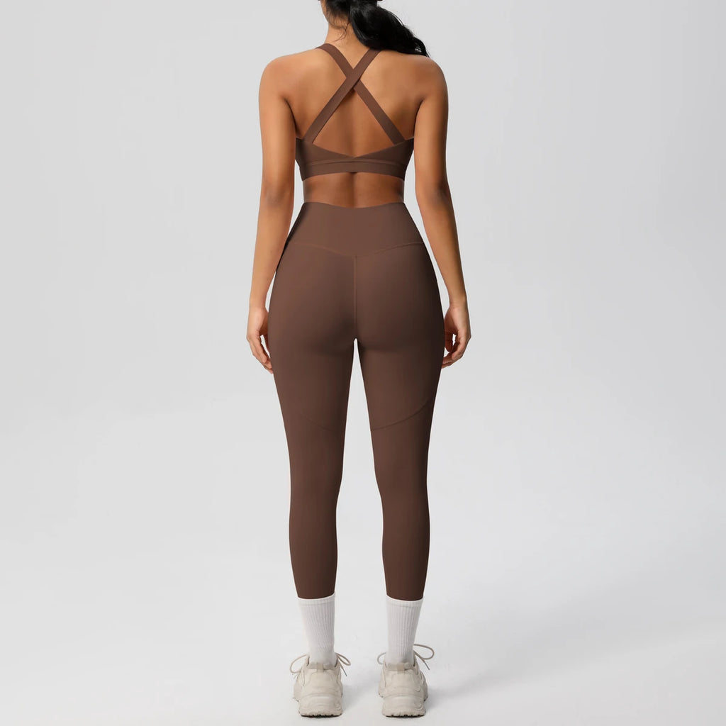 Yoga Suit Sports Set Womens Sportswear Sports Women's Yoga Bra Tummy Control Slimming Booty Leggings Women's Tracksuit