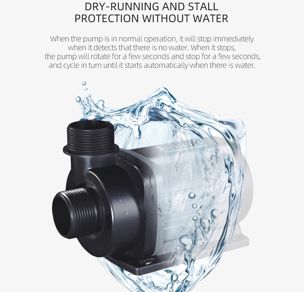 Jebao DCS Series Marine Fresh water Aquarium Water Pump DC24V 12W 20W 25W 30W 40W 55W 65W 80W return pump Quiet engine lift pump