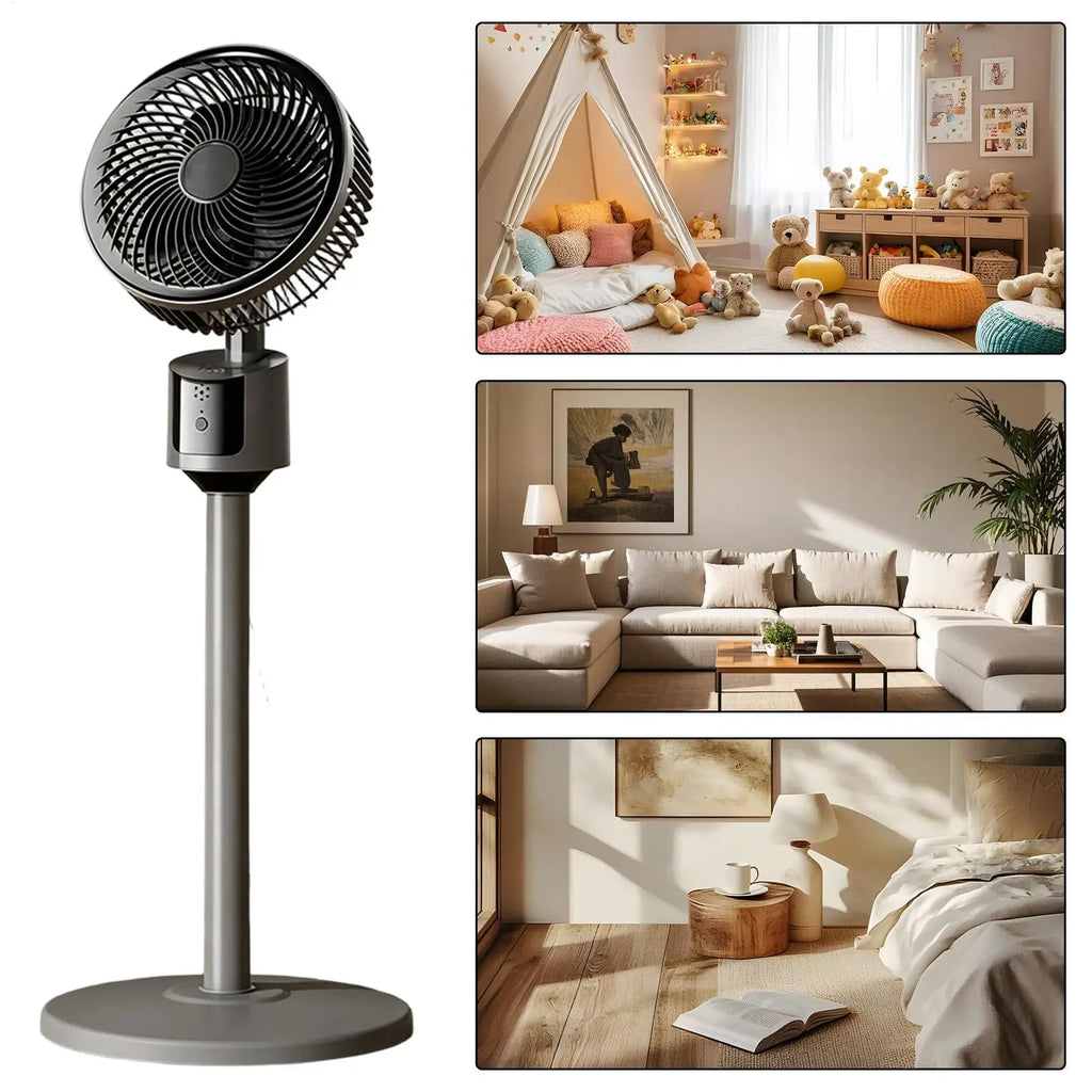 Air Circulator Fan Long-Distance Oscillating Floor Fan Floor Standing Desk Fan house air circulator USB interface silent fan