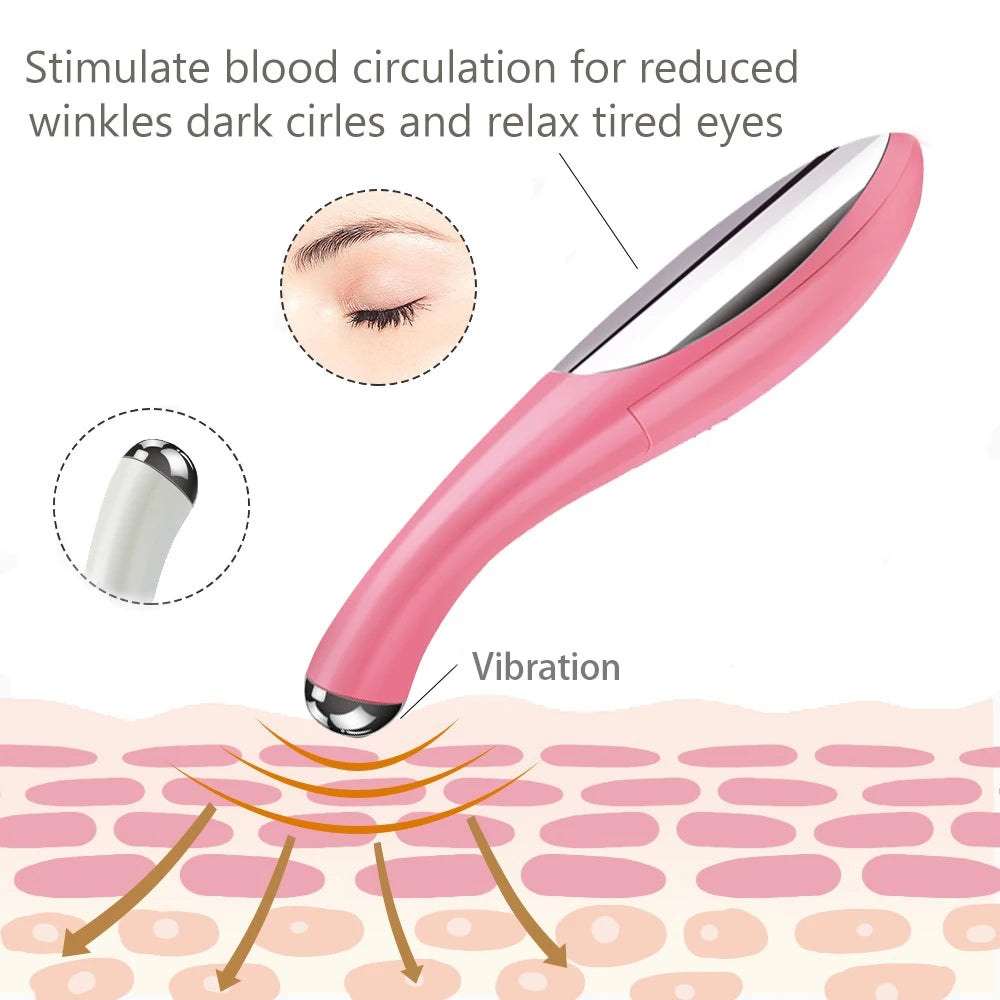 Eye Care Electric Eye Massager Relaxation Beauty Tool Anti Aging Wrinkle Eye Dark Circle Patch Relief Importing Eyes Care Device