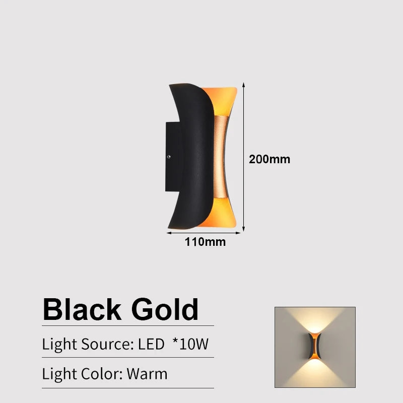 Modern Wall Sconces 10W Wall Lamp, LED Wall Light White Up Down Wall Mount Lights for Living Room Hallway Bedroom Decor