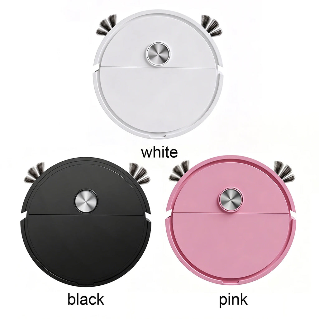 3 In 1 Intelligent Cleaning Robot Easy To Use Mini Robots Vacuum Cleaner Multi Function Sweeping Cleaners for Car&Home Cleanings