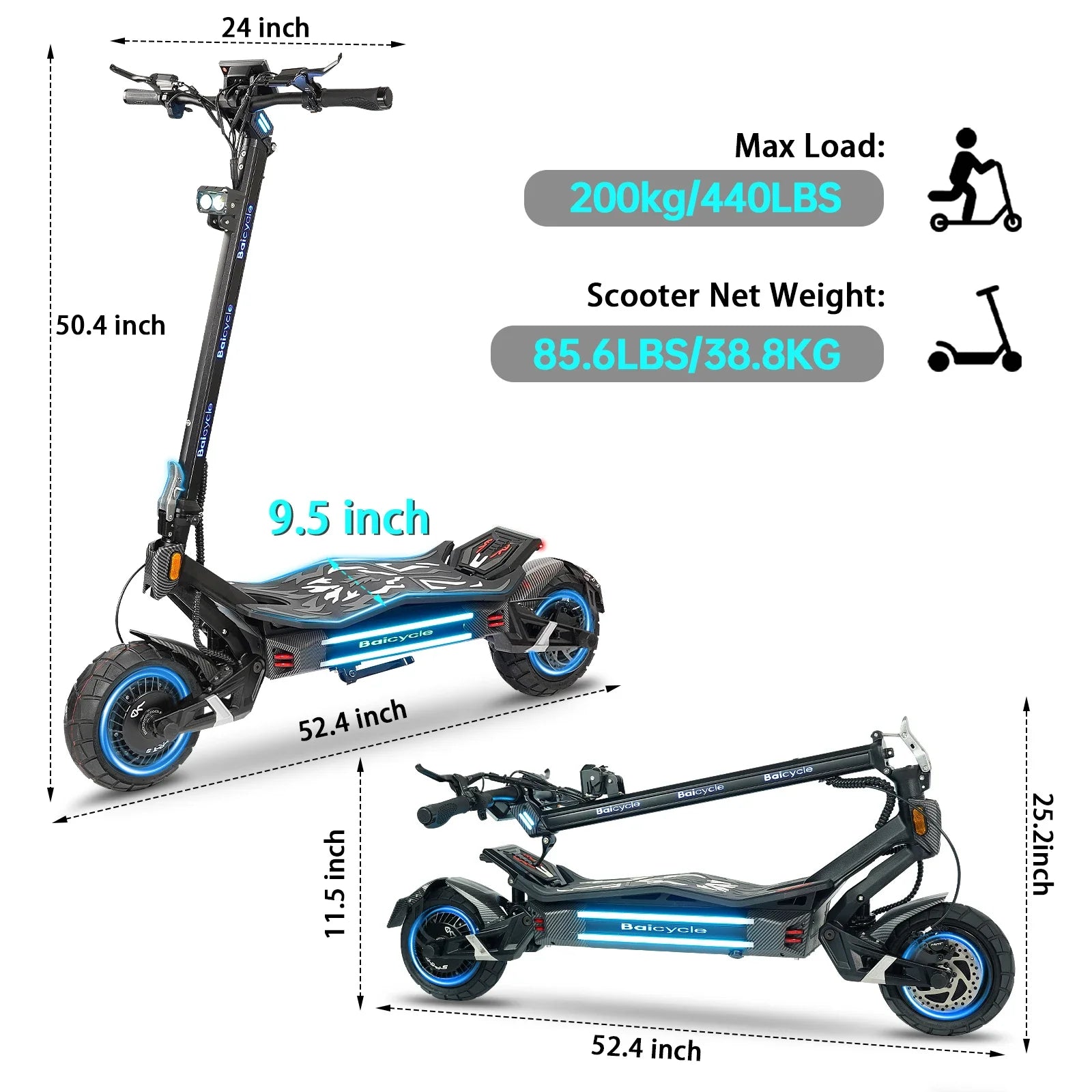 High Power Dual Motor 3000W*2 Electric Scooter 10 Inch Anti-Shock Tires Foldable Adult Off Road E Scooter Long Distance Travel Scooter