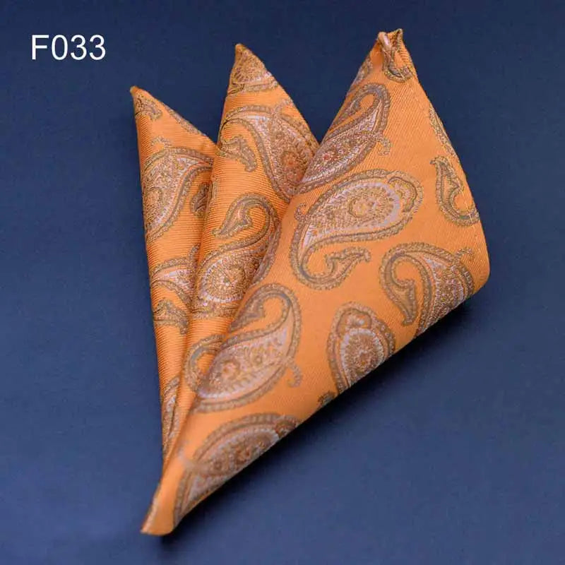 41 Colors Men's Handkerchief Plaid Dot Paisley Hankies Hanky Business Pocket Square Chest Towel 25*25CM