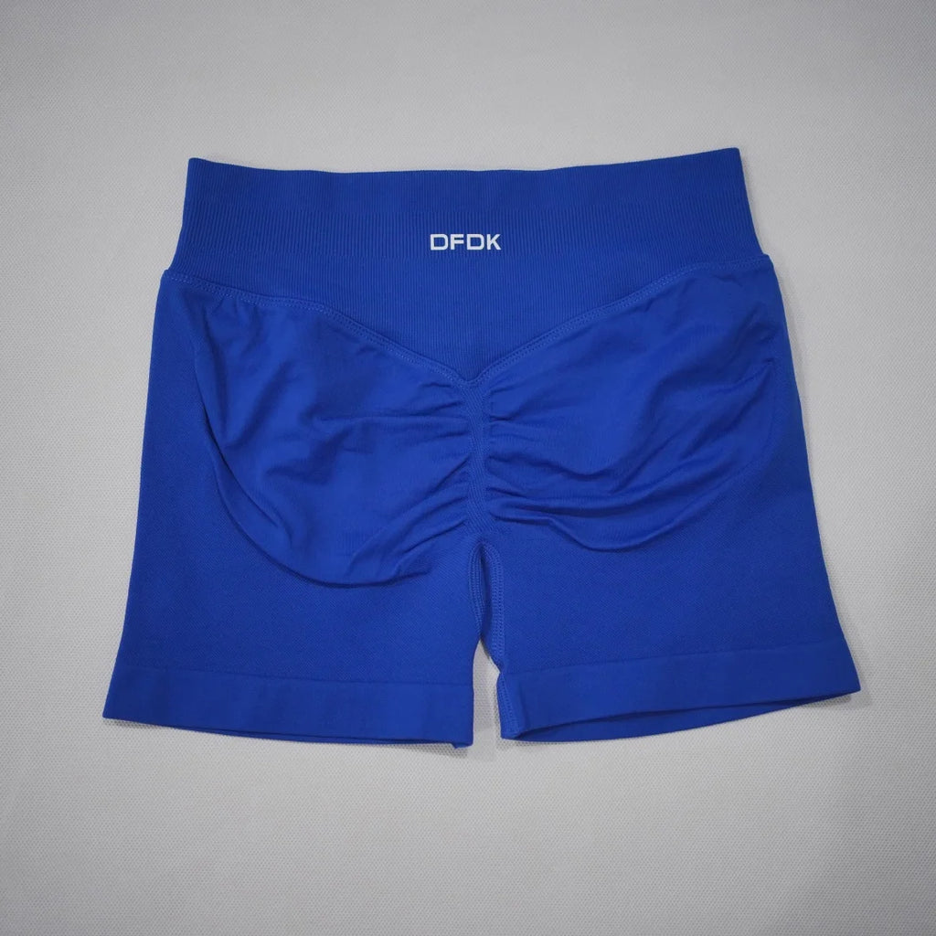 DFDK 2026 New Women Scrunch Butt Yoga Shorts High Waist Hip Lifting Push Up Squat Proof Sports Shorts Gym Workout Running Fitnes