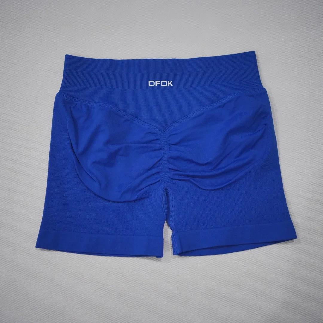 DFDK 2026 New Women Scrunch Butt Yoga Shorts High Waist Hip Lifting Push Up Squat Proof Sports Shorts Gym Workout Running Fitnes