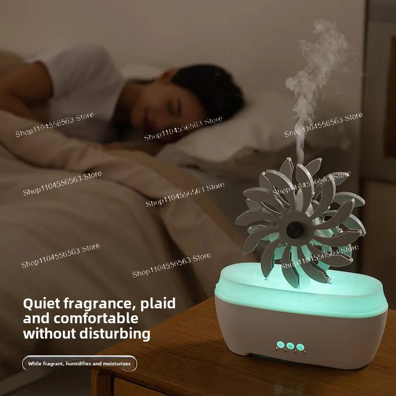 New product, windmill, aromatherapy machine, desktop, essential oil diffuser, water drop humidifier, household, heavy fog