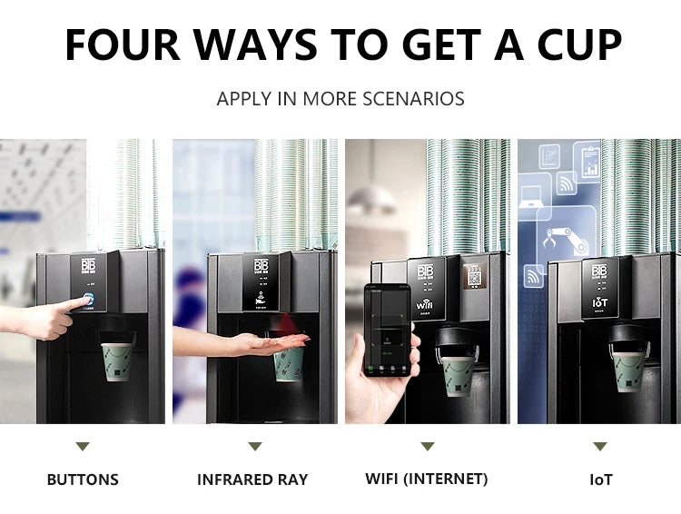 Automatic intelligent cup dispenser cup drop machine