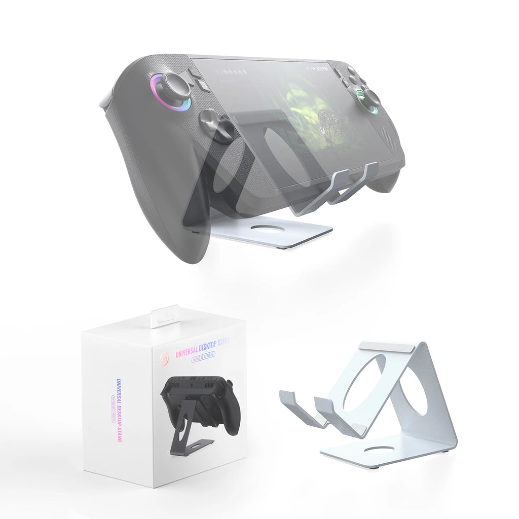 Desktop Stand Holder X155 for Game Console,Tablets Stand with Anti-Slip Silicone Pad Compatible with Steam Deck/ROG/Switch/Phone