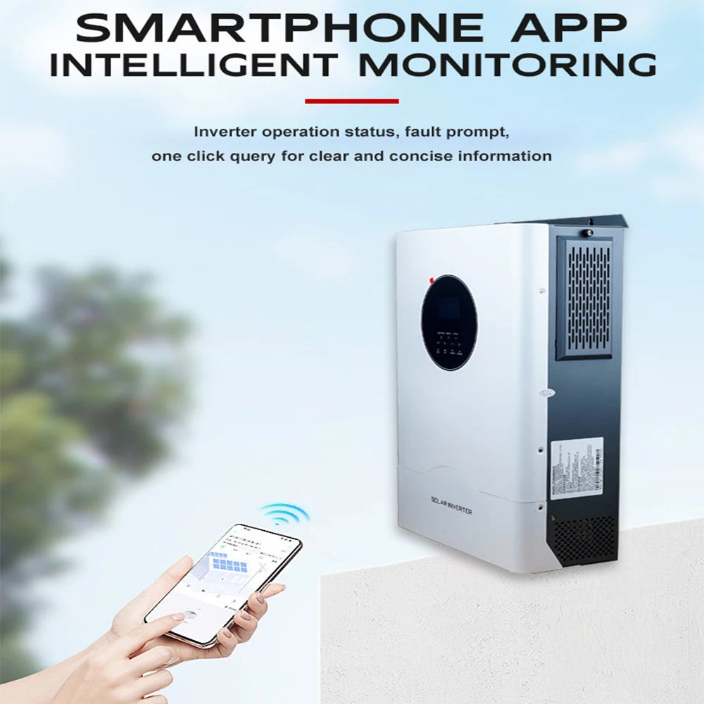 3KW 5KW 6KW 11KW Hybrid Solar Inverter Pure Sine Wave 220V 240V MPPT Solar Panel Inverter for Battery Home Off / Grid Tie System