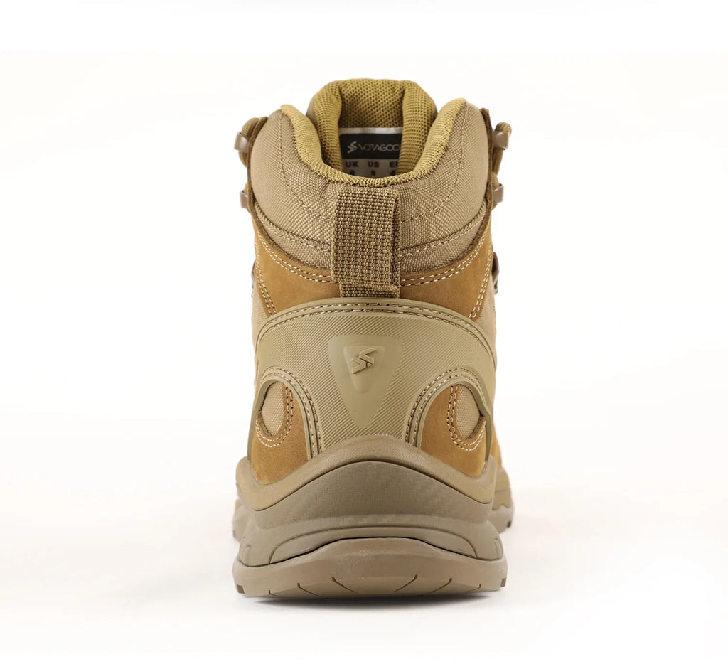 Men's Motorcycle Boots Waterproof  All Terrain Anti-slip Hiking Trekking Desert Combat 1000d Oxford Cloth Genuine Leather Boot