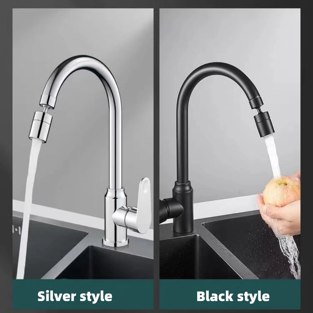 Dual Mode Metal Kitchen Faucet Sprayer Head Bubbler 360° Rotation Adaptor Sink Faucet Extender Aerator Nozzle Filter 22/24mm