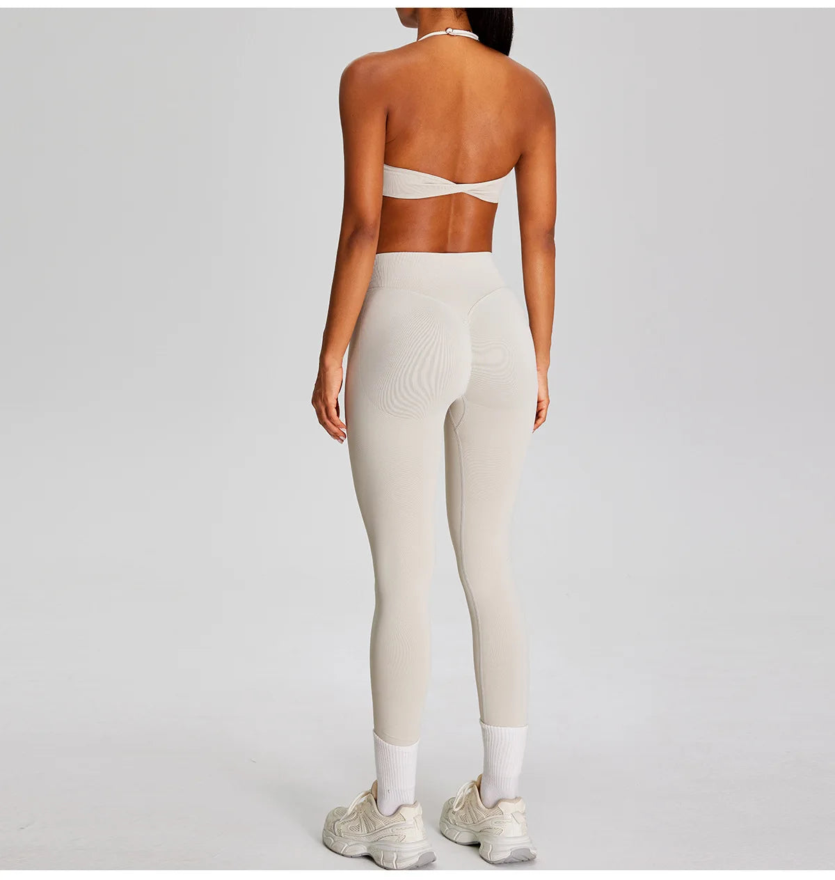 PMW Women Seamless Yoga Set Outdoor Cycling Running Sports Set High Elasticity Lifting Buttocks Quick-Drying Yoga Clothes