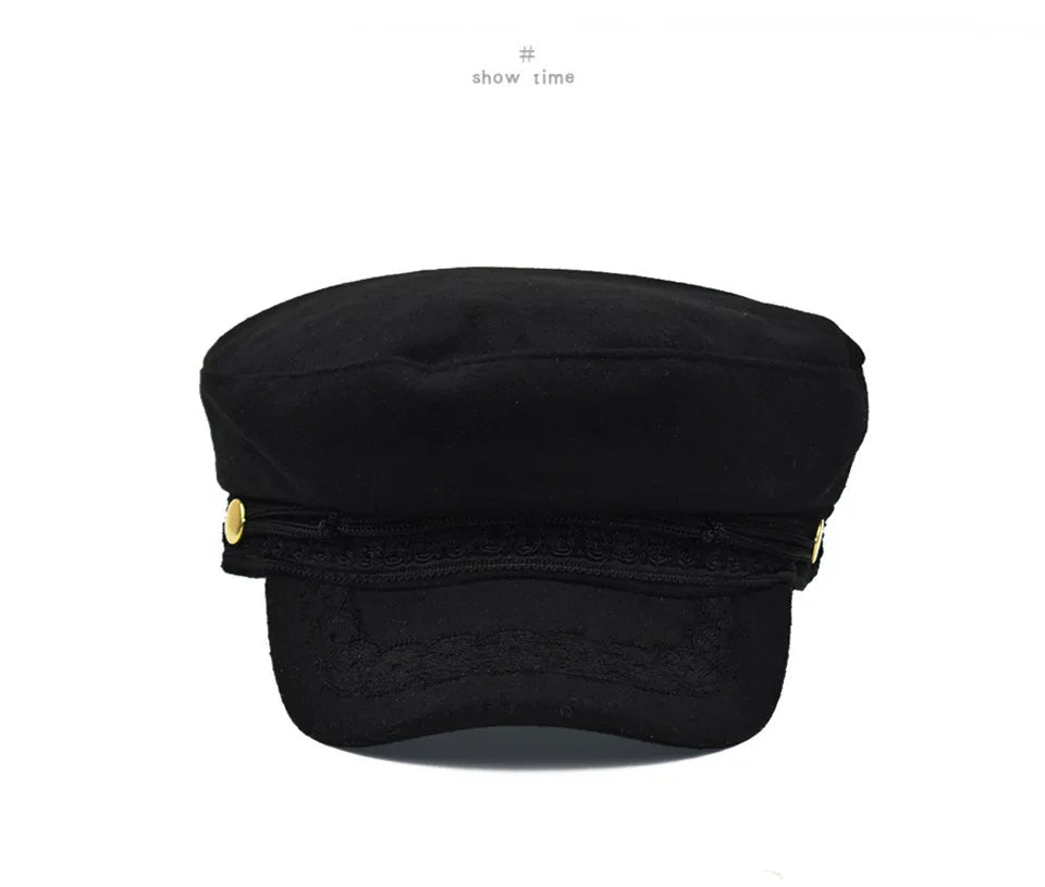 Winter Hats For Women Winter Cap Wool Hat Female Button Baseball Cap Sun Visor Hat Gorras Casquette Black Fall Boina Bone