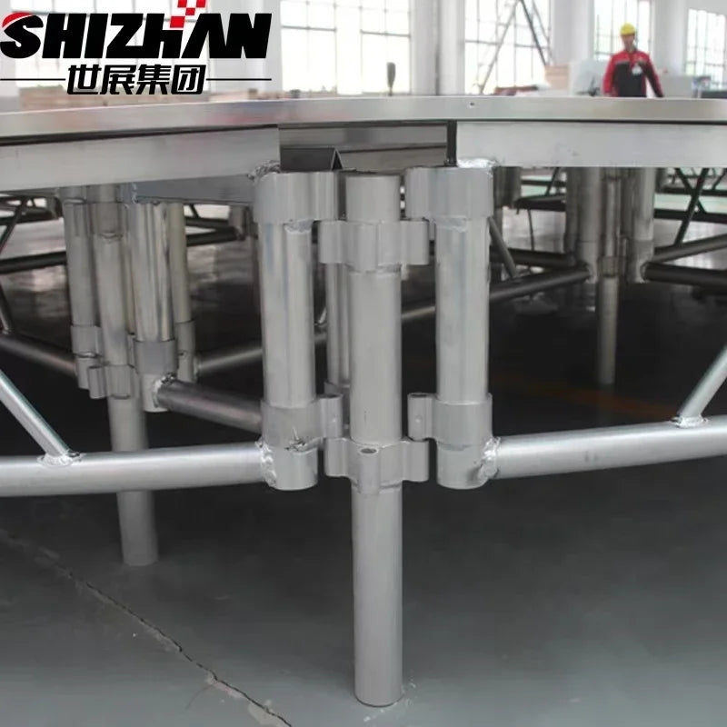 Custom Large Foldable Aluminum Alloy Stage for Concert Events Portable Square Pattern Stage TUV Certified