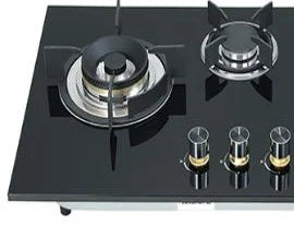 Happy Home High Quality 3 Burner Table Top Smart 7mm Tempered Glass Gas Stove for Home Kitchen