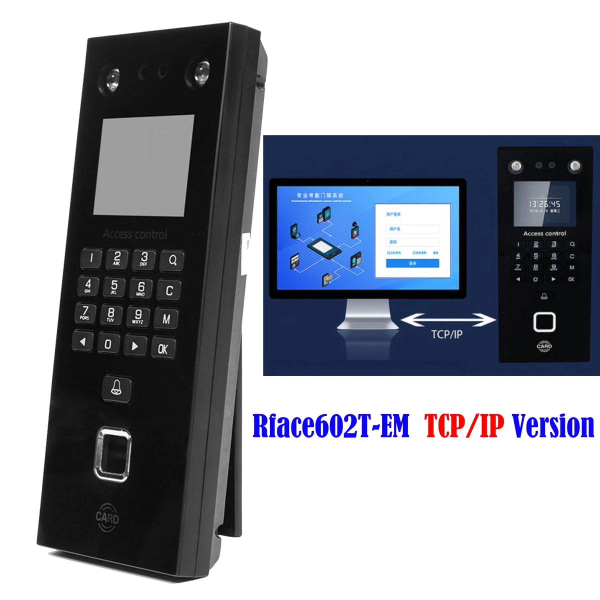 500 Face 300 Figner 2.4Inch LCD TCP/IP USB Biometric Fingerprint Face Access Control Time Attendance System 125khz RFID Card