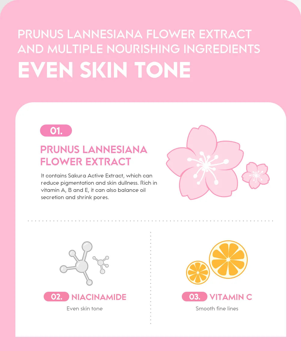 LAIKOU New Sakura Essence Cream Moisturizing Face Cream Nourish Skin Improving Dryness Face Brightening Cream Skin Care 25g