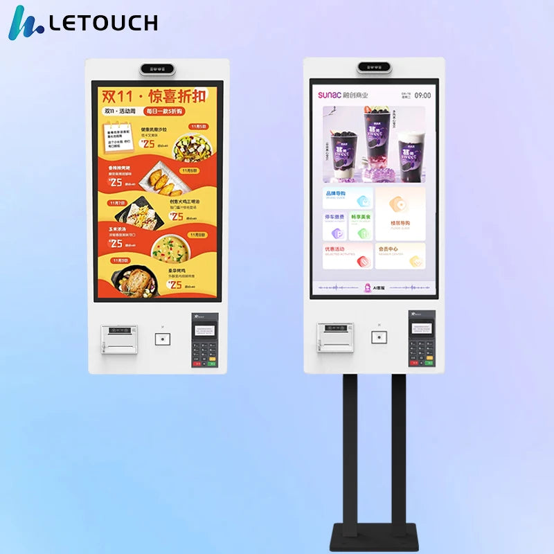 32 Inch Touch Screen Self-Service Kiosk Interactive Payment Vending Functions SDK Enabled Android/Windows  I5/i7
