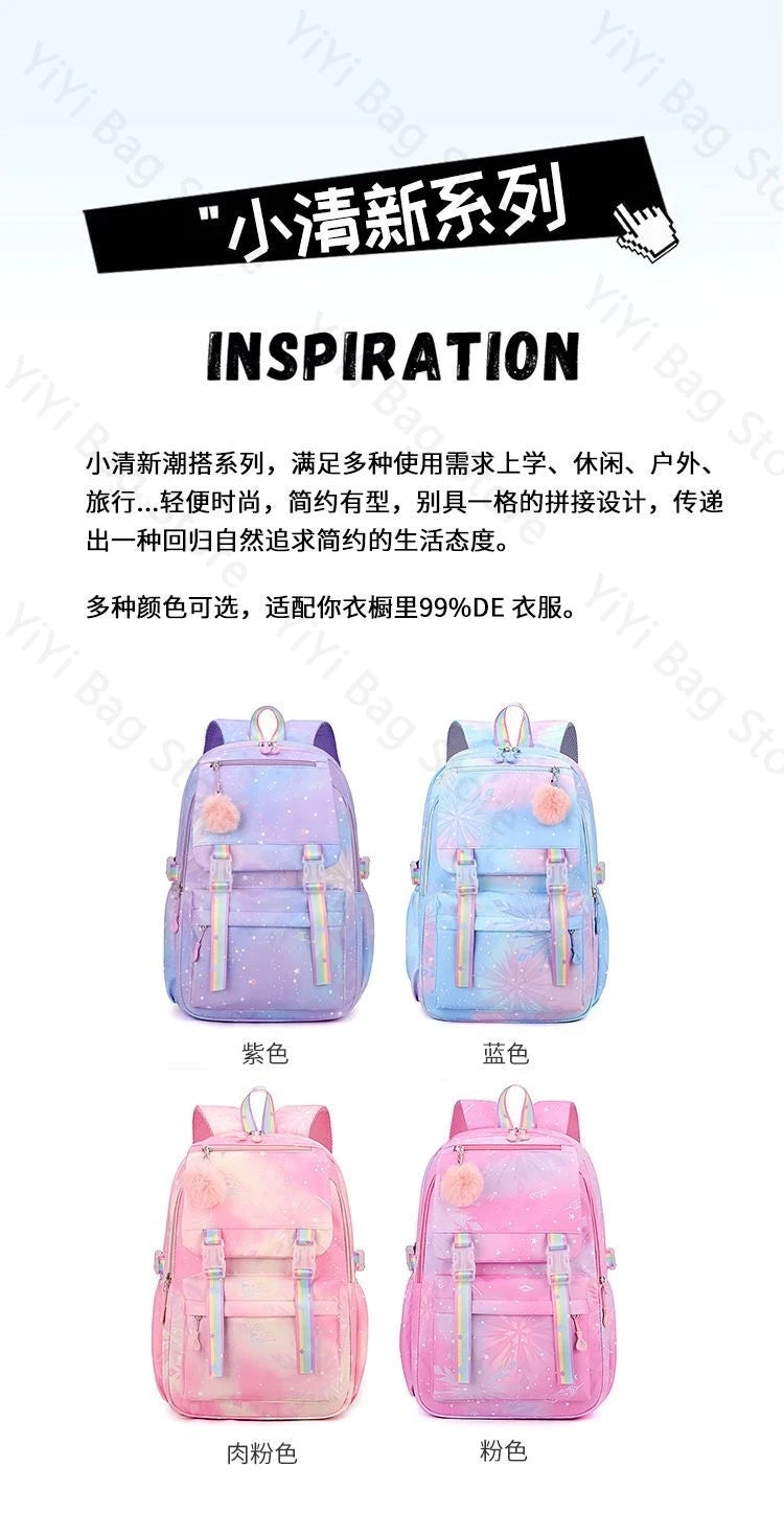 Aphmau Backpack Cartoon Fashion Lightweight Student School Bag Boys Girls Durable Nylon Large Capacity Travel Backpacks Gift