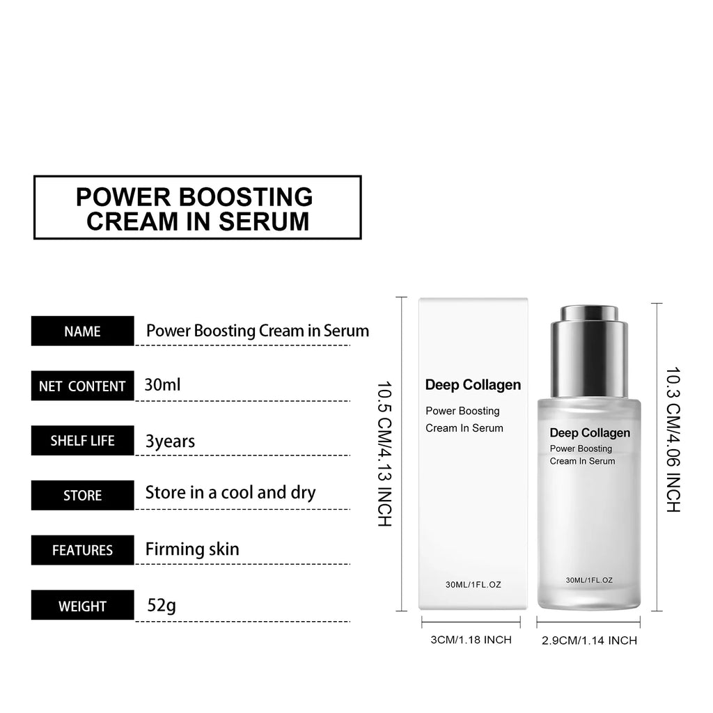 Deep Collagen Serum Diminishes Fine Lines Shrink Pores Lasting Hydrating Improve Skin Dryness Tightness Hyaluronic Acid Essence