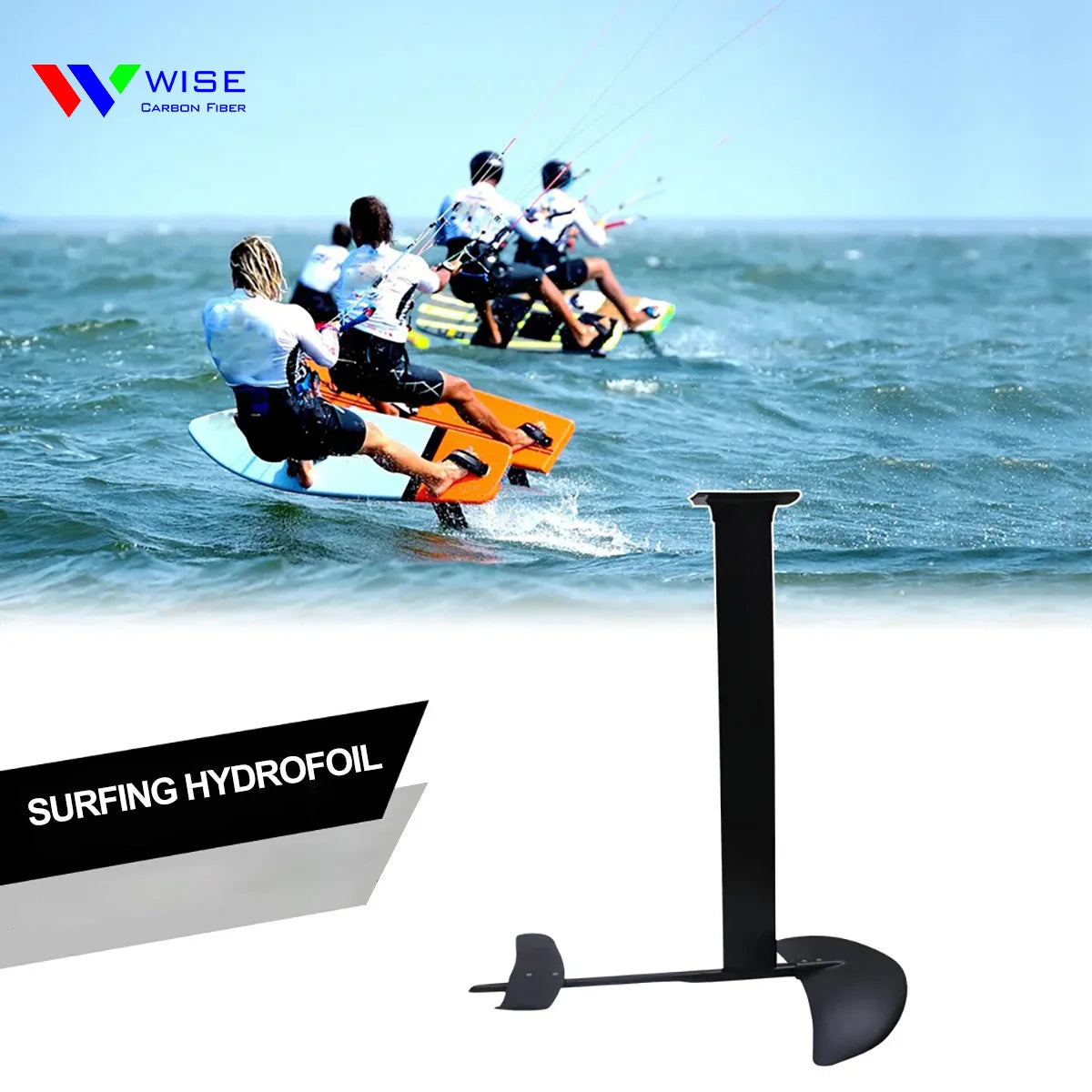 Popular Carbon Fiber Hydrofoil Surfboard For Ocean Waters - Kid Friendly With Bag