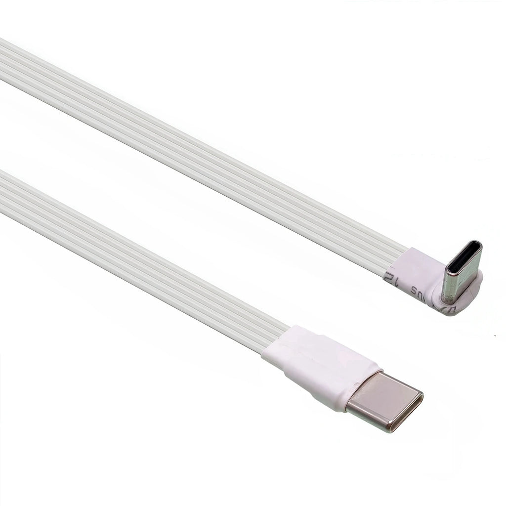 20CM 30CM 10CM 5CM USB 2.0 Type-C Flat Cable Extension FPC Cable USB 2.0 USB-C 90° Up/Down Angled Plug 5CM-1M