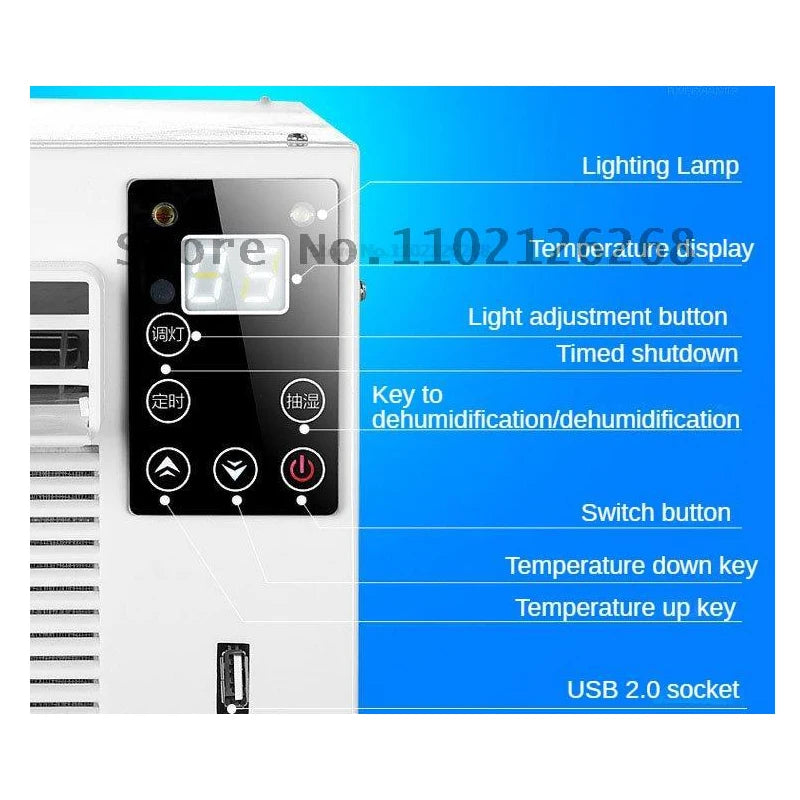 Mobile Refrigeration Air Conditioner Portable Portable Tent Air Conditioner Camping Dormitory Dedicated Small Air Conditioner