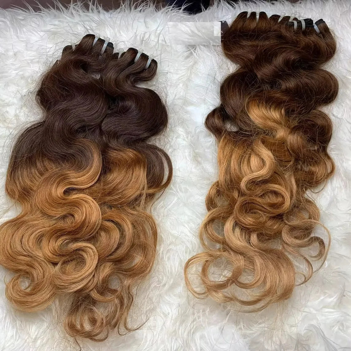 Virgin Indian Remy Human Hair Bundles Straight & Natural Wave Black Wrap Style Ready to Ship