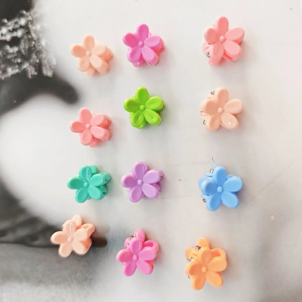 30-50PCS Fashionable Cute Children Hair Grab Clip Female Side Clip Cute Princess Hair Card Jewelry Head Flower Mini Small Hair
