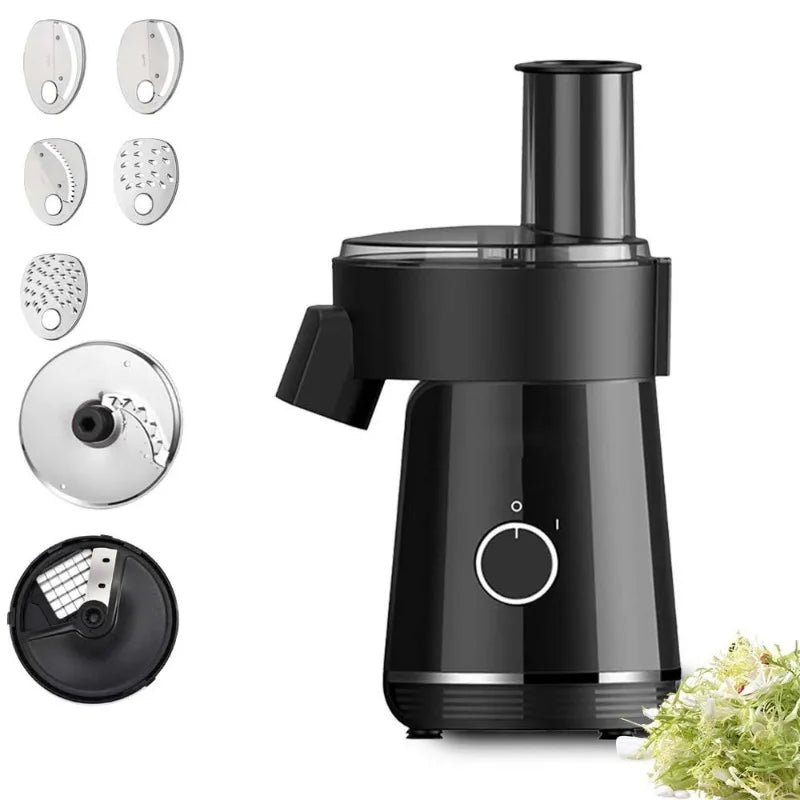 Electric Food Chopper 200W 6 In 1 Multifunctional Slicer Shredder Cutter Eu Plug Household Kitchen Food Processing Machine