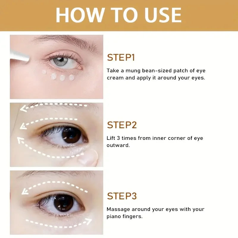 Collagen Smooth Eye Cream 10X Collagen Active Protein. Niacinamide Hyaluronic Acid Deeply Moisturize. Firms Plumps Under-Eyes.