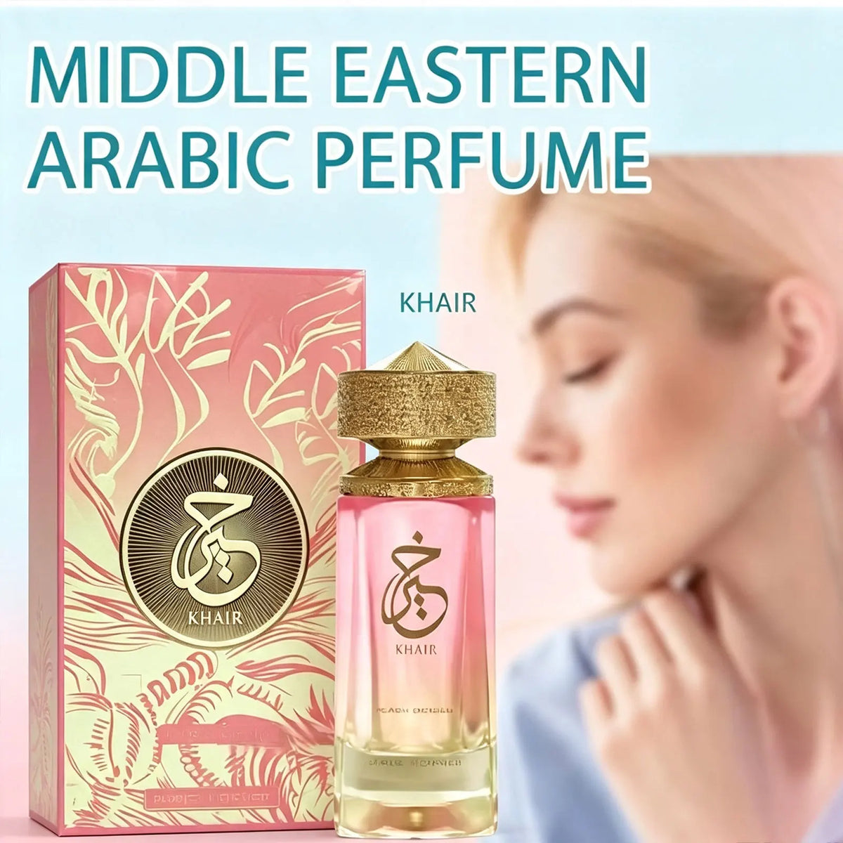 Khair - Peach Delulu By Paris Corner for Unisex 3.4 Oz EDP Spray Eau De Parfum Long Lasting Sweet Fragrance Women Perfume Pink Scent Gift for Ladies
