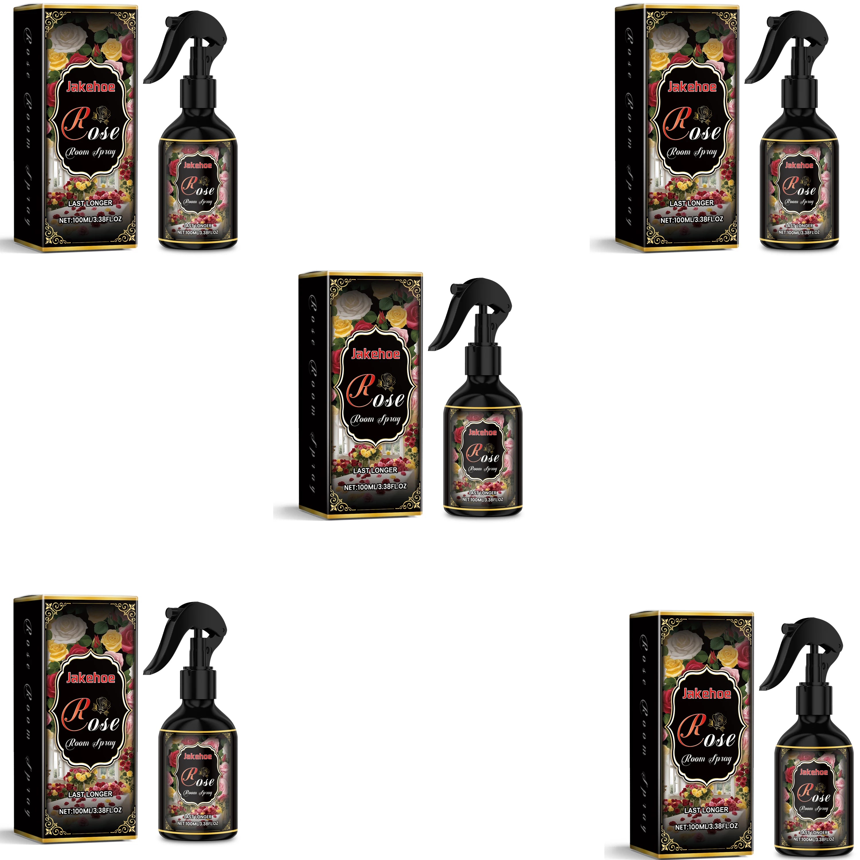 Rose Scent Indoor Spray, Long-Lasting Fragrance Room Spray, Odor Eliminating Air Freshener for Refreshing Pleasant Mood