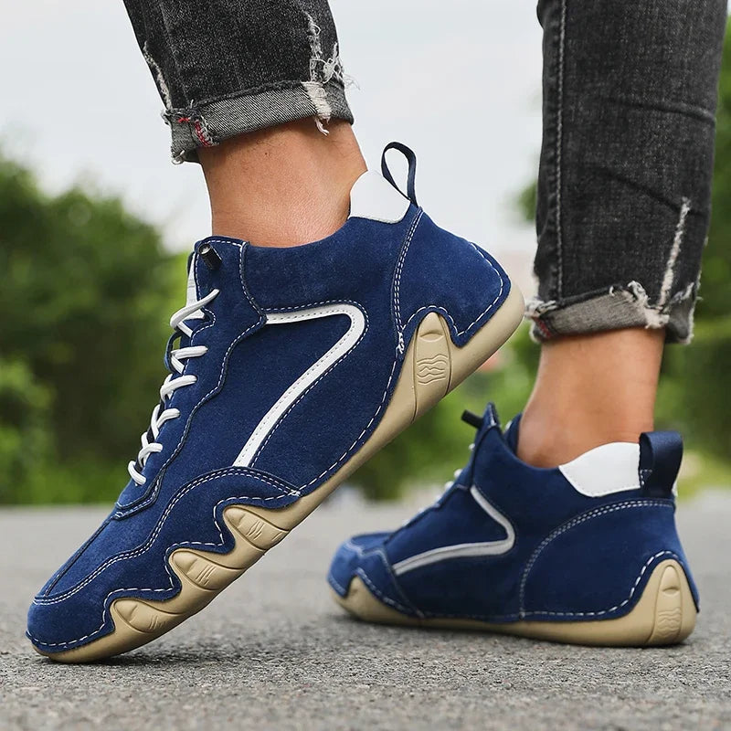 Men's Casual Leather Fashionable One Foot Loafers Brand Sneakers Boat Shoes Hiking Boots Cowboy Boots For Men Ankle Boots 2025