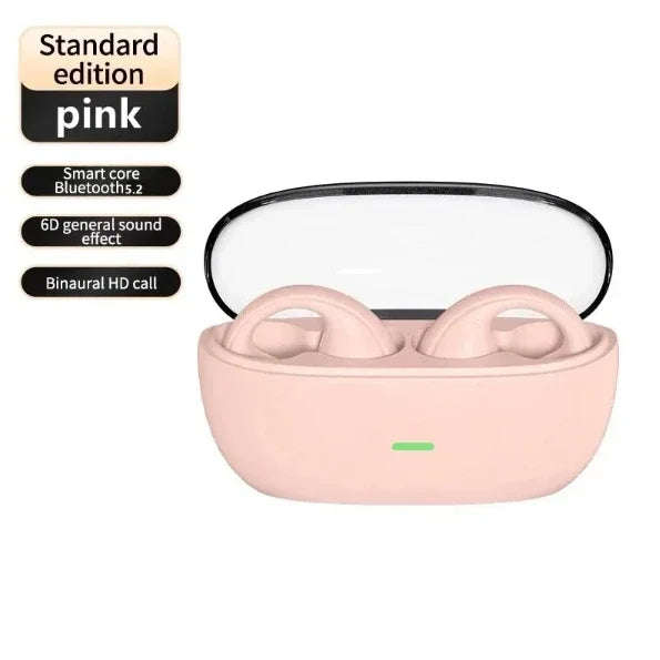 New Earclip Wireless Bluetooth Headset OWS Touch Light Mini High Quality Earplugs Anti Sweat HD Sound Stereo Universal Headset